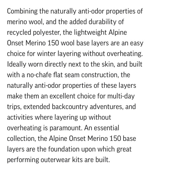 NWOT OUTDOOR RESEARCH - WOMEN’S ALPINE ONSET MERINO 150 HOODIE - Picture 12 of 13